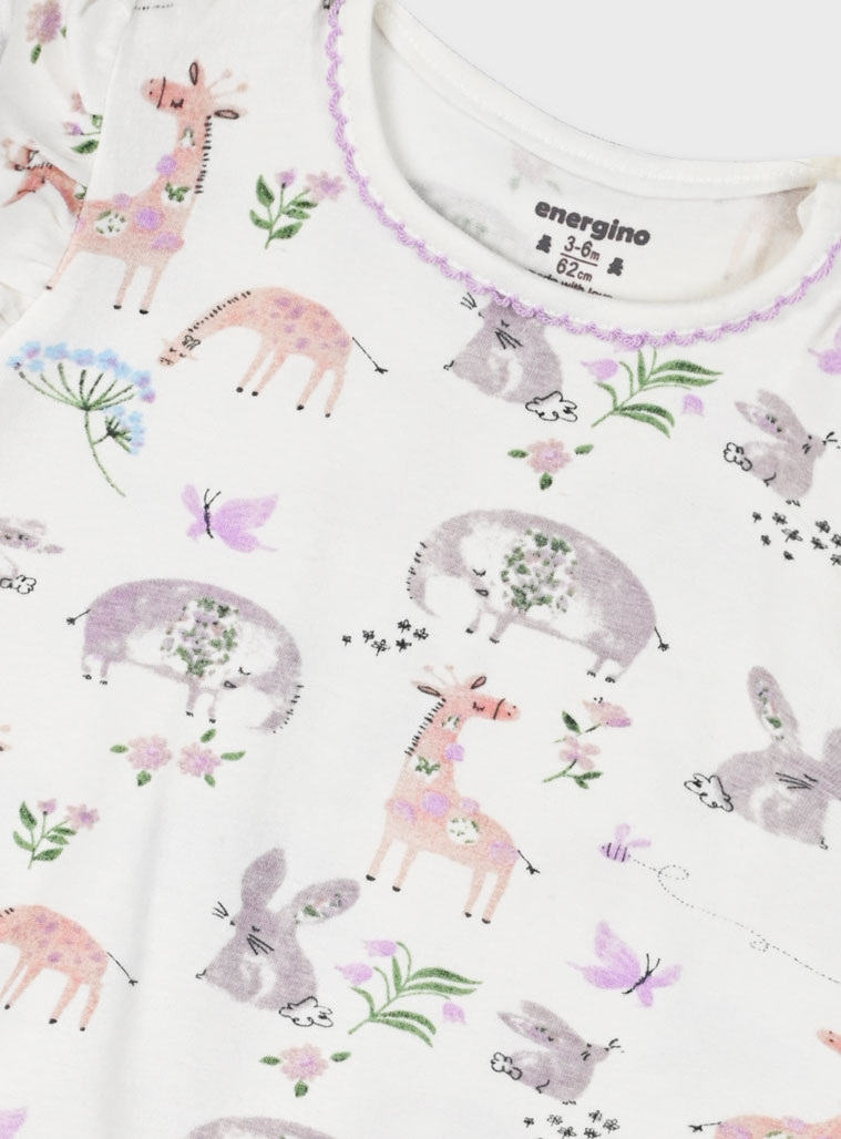 Set 2 rompers for baby girls (0 - 15 months) | ALL OVER PRINT