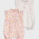 Set 2 romeprs for baby girls (0 - 18 months) | LIGHT PINK