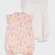 Set 2 romeprs for baby girls (0 - 18 months) | LIGHT PINK