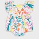 Printed romper for baby girls (3 - 18 months) | ALL OVER PRINT