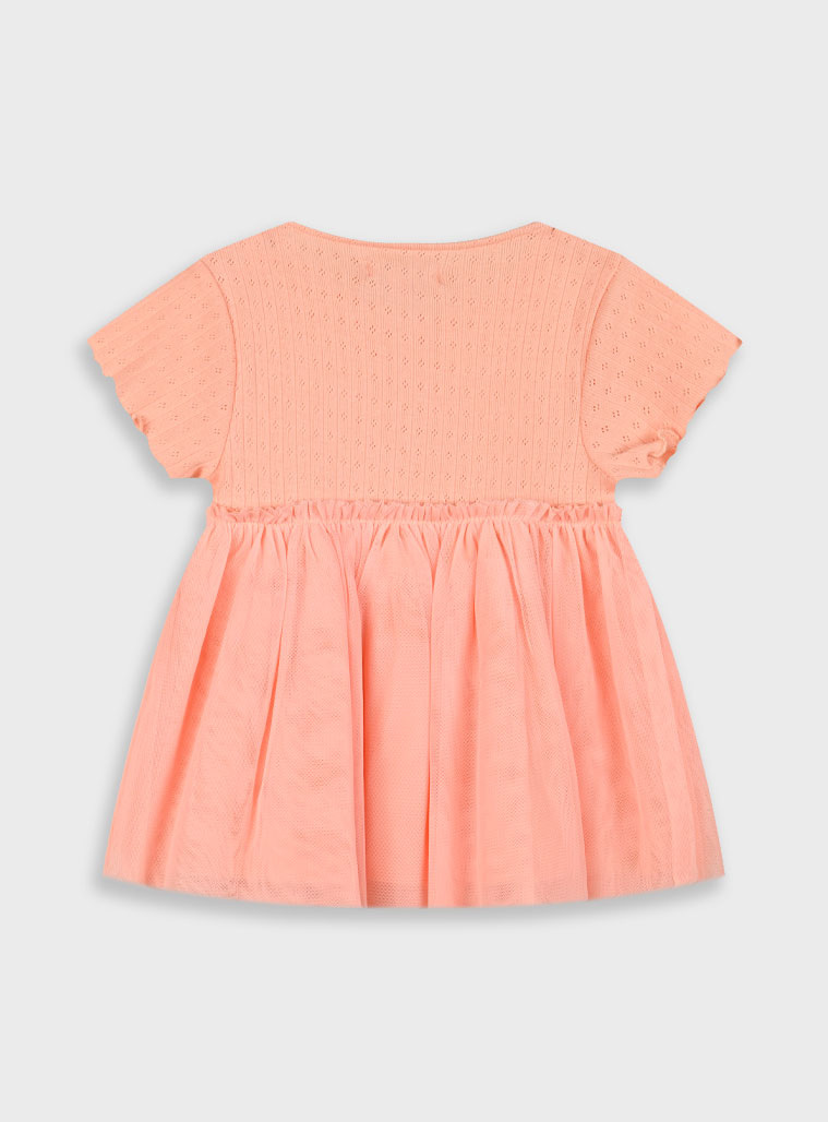 Dress for baby girls (3 - 18 months) | SALMON PINK
