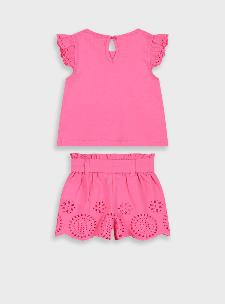 Set shirt and shorts for babby girls (3 - 18 months) | STRAWBERRY
