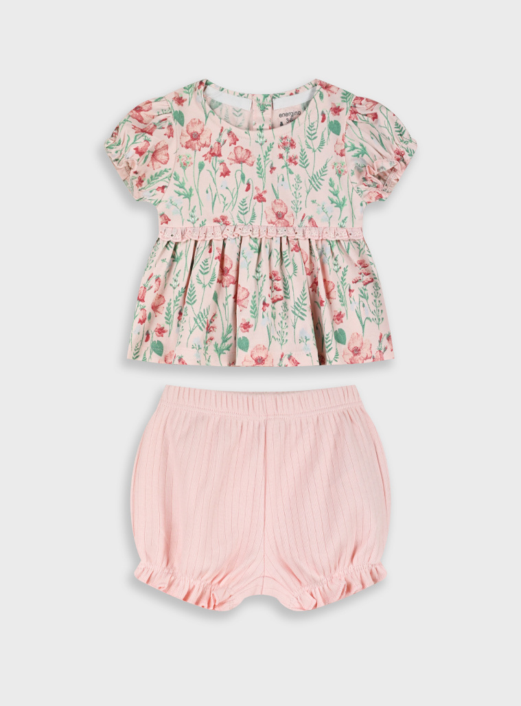 Set shirt with shorts | PINK