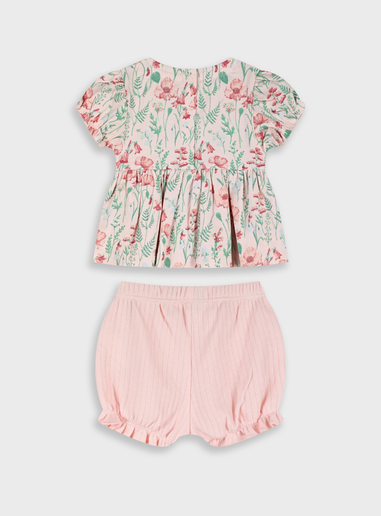 Set shirt with shorts | PINK