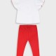 Set shirt with leggings | RED