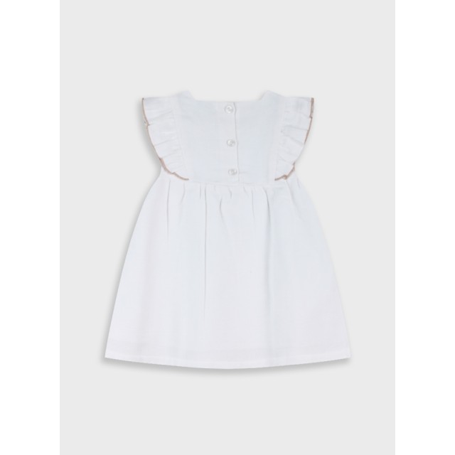 Dress with embroidery | ECRU