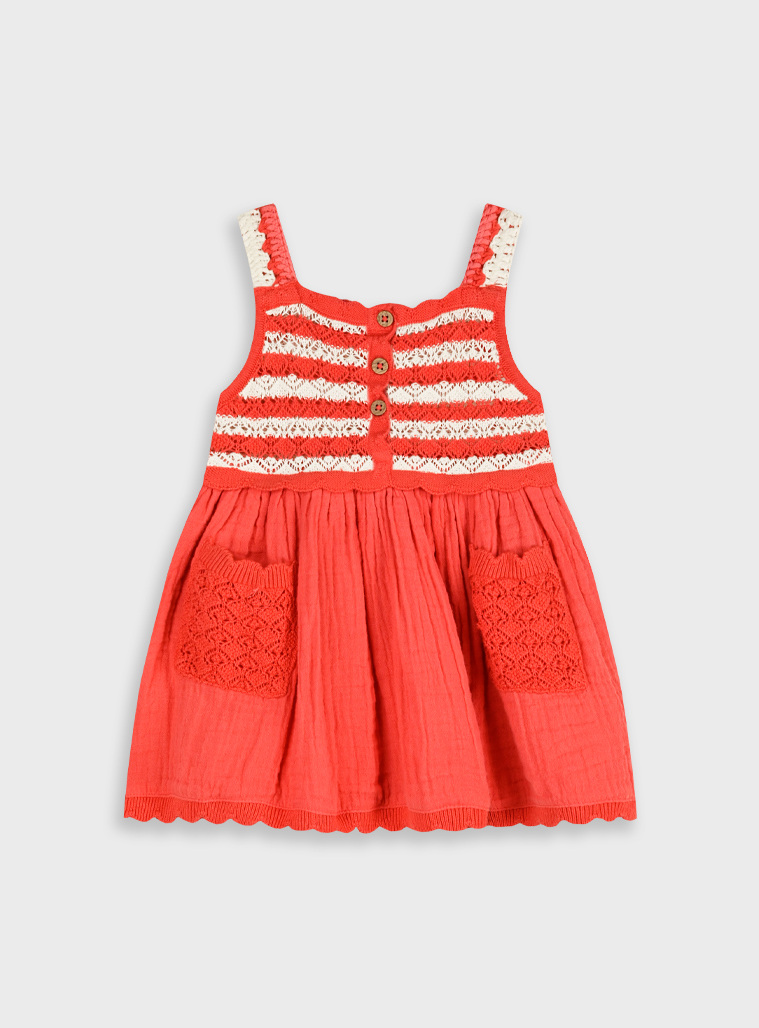 Πλεκτό φόρεμα | ΚΟΚΚΙΝΟ