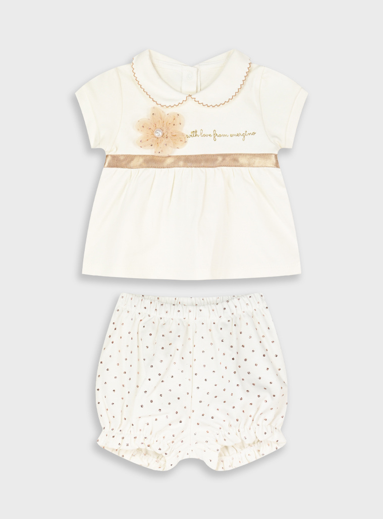 Set shirt with shorts | DOTTED PRINT
