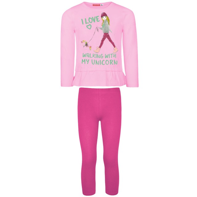 Set leggings and blouse print 