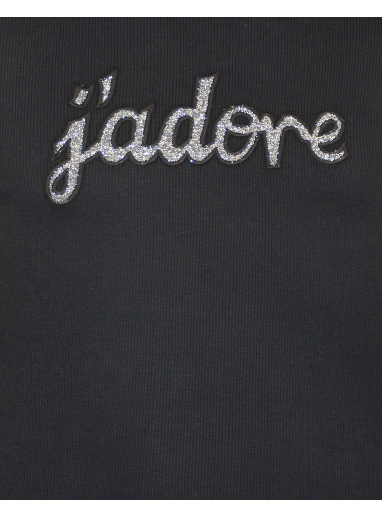 Ribbed blouse | BLACK