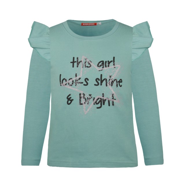 Jersey blouse | MINT GREEN