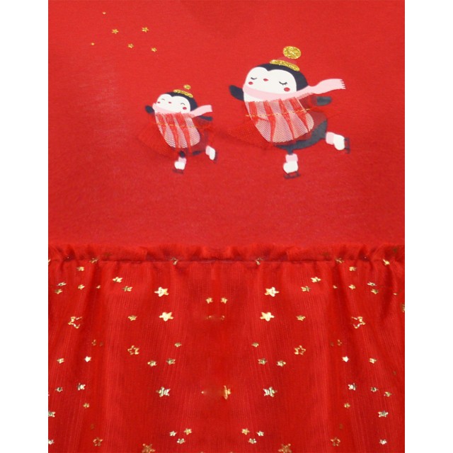 Μακό χριστουγεννιάτικο φόρεμα με ασορτί κορδέλα για κορίτσι | ΚΟΚΚΙΝΟ Μακό χριστουγεννιάτικο φόρεμα με ασορτί κορδέλα για κορίτσι | ΚΟΚΚΙΝΟ