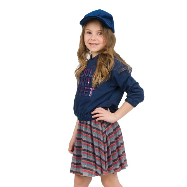 Φούστα πλισέ ριγέ για κορίτσι | ΡΙΓΕ Φούστα πλισέ ριγέ για κορίτσι | ΡΙΓΕ