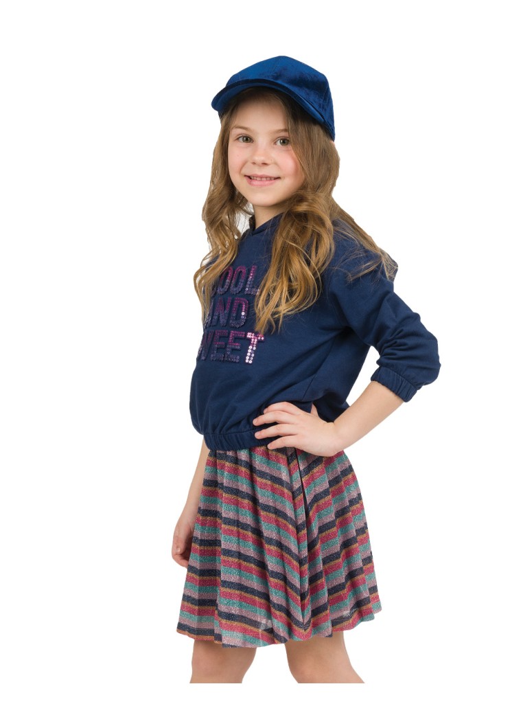 Φούστα πλισέ ριγέ για κορίτσι | ΡΙΓΕ Φούστα πλισέ ριγέ για κορίτσι | ΡΙΓΕ