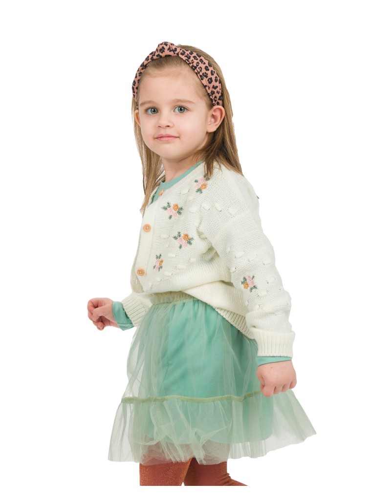 Girl΄s tulle skirt with lining | MINT GREEN