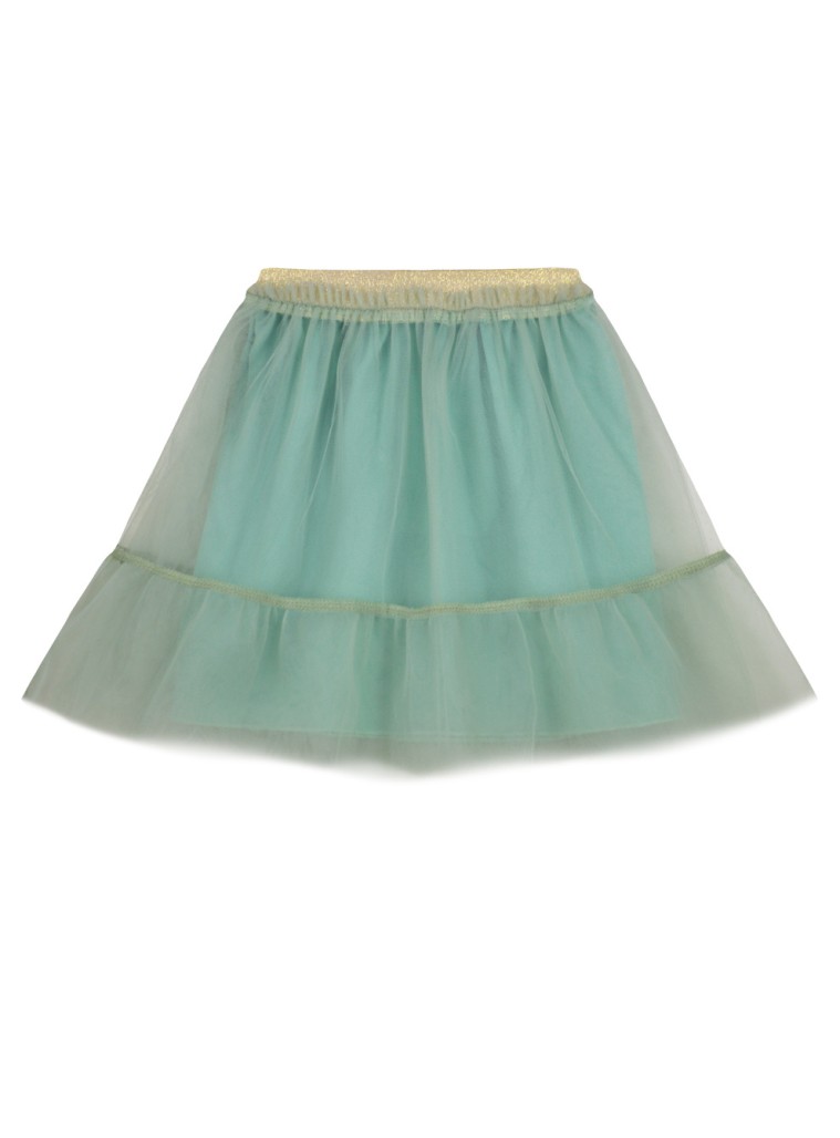 Girl΄s tulle skirt with lining | MINT GREEN