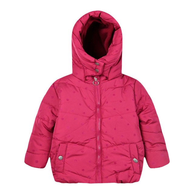 Girl΄s puffer jacket with hood | ORCHID