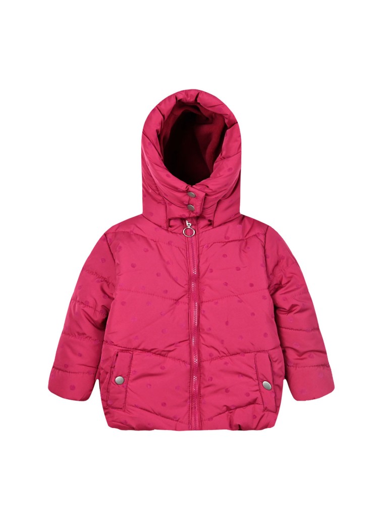 Girl΄s puffer jacket with hood | ORCHID