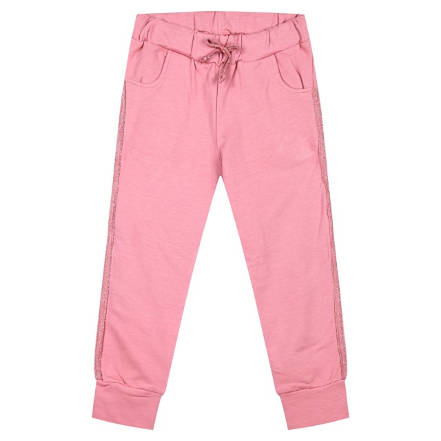 Girl΄s elastic,fleece pants with lurex | FRAISE