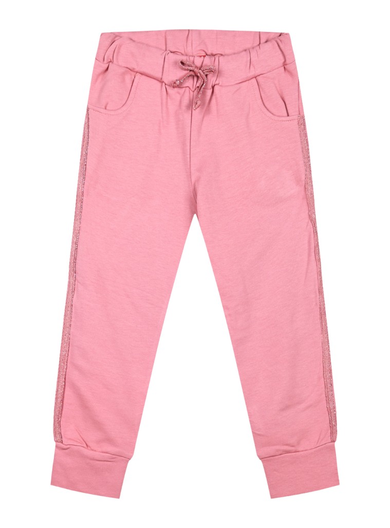 Girl΄s elastic,fleece pants with lurex | FRAISE