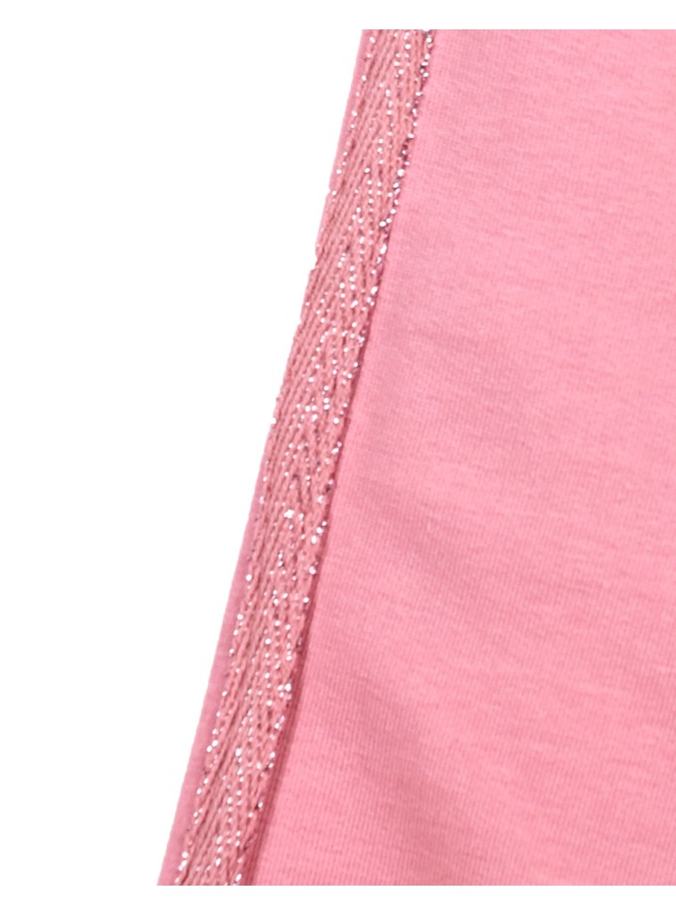 Girl΄s elastic,fleece pants with lurex | FRAISE