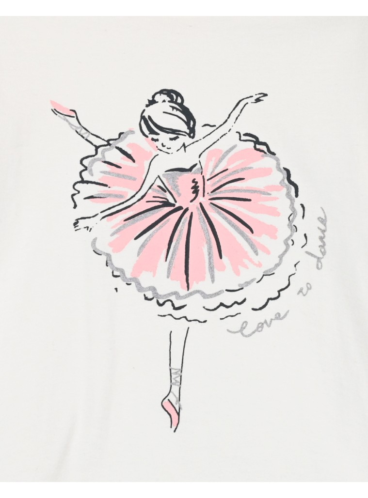 Μπλούζα μακό με τύπωμα για κορίτσι | ΕΚΡΟΥ Μπλούζα μακό με τύπωμα για κορίτσι | ΕΚΡΟΥ