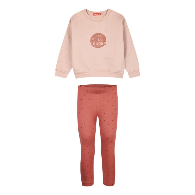 Σετ φούτερ μπλούζα και μακρύ κολάν πουά για κορίτσι | ΚΕΡΑΜΙΔΙ
