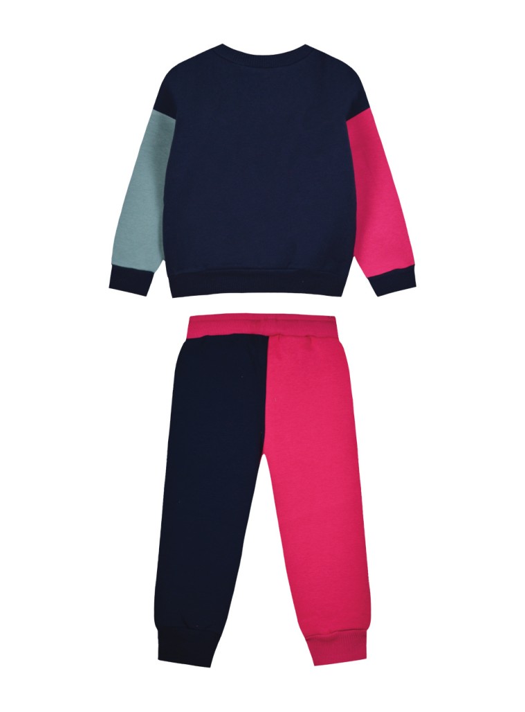 Σετ φούτερ μπλούζα και παντελόνι με διάφορα χρωματικά τμήματα | ΦΟΥΞ