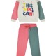Girl΄s block colour fleece set | LIGHT CORAL