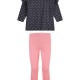 Girl΄s jersey set with polka dot blouse and long leggings | PAPAYA