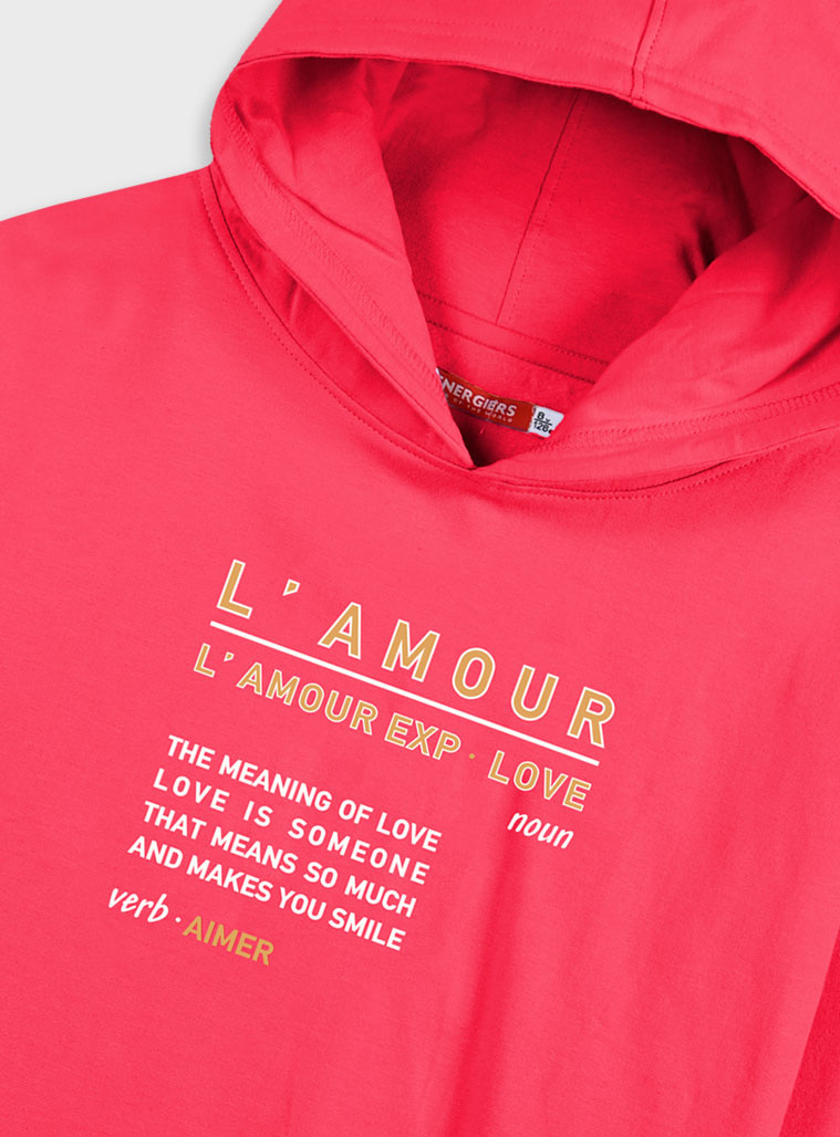 2-piece set for girls with print | CORAL 2-piece set for girls with print | CORAL