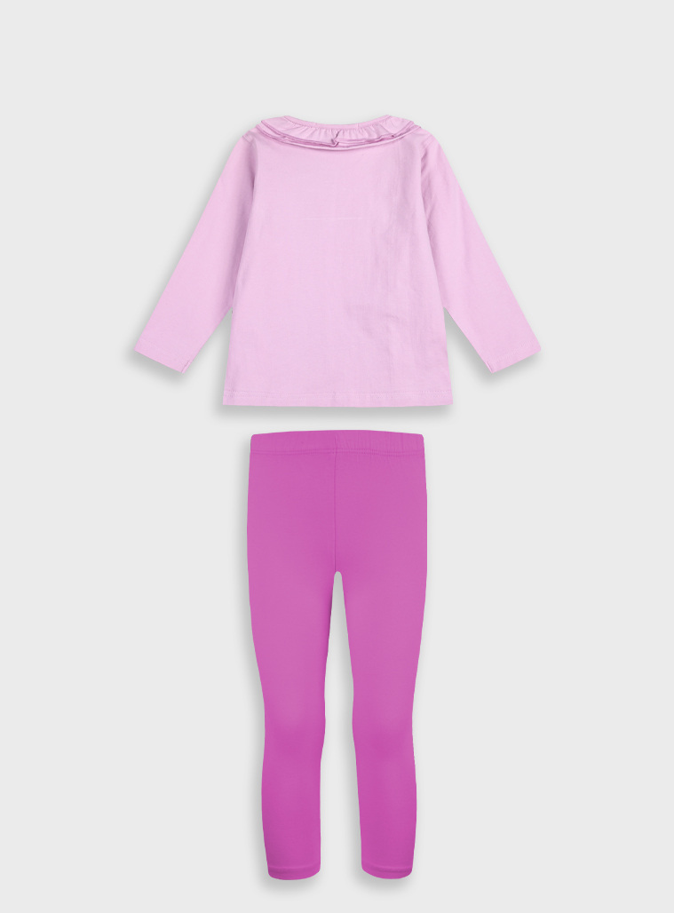 Cotton set with print for girls | DAHLIA