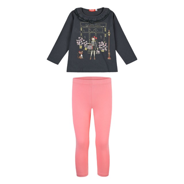 Cotton set with print for girls | FRAISE