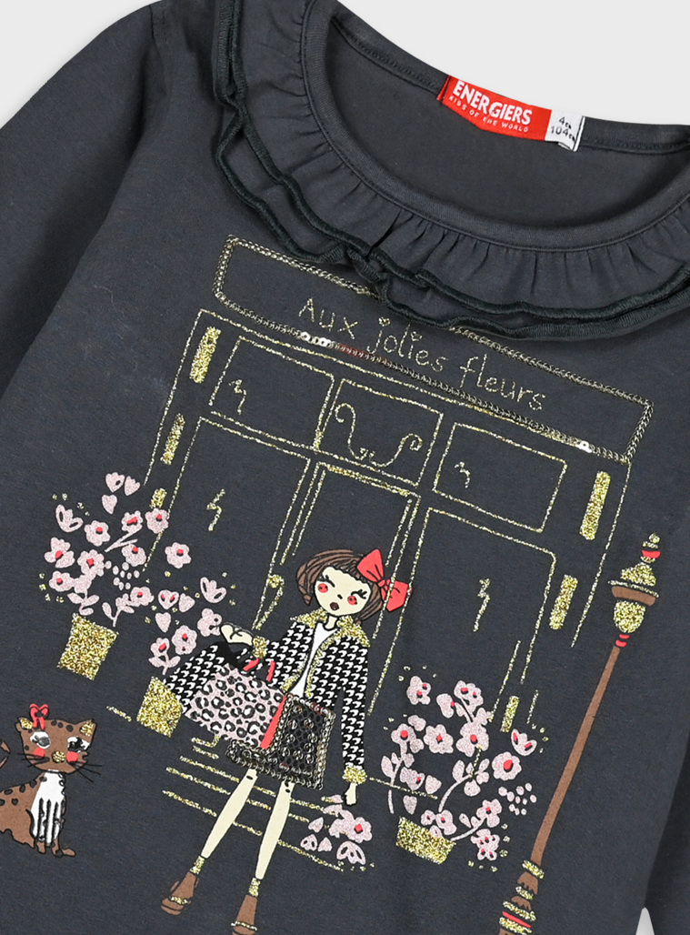 Cotton set with print for girls | FRAISE