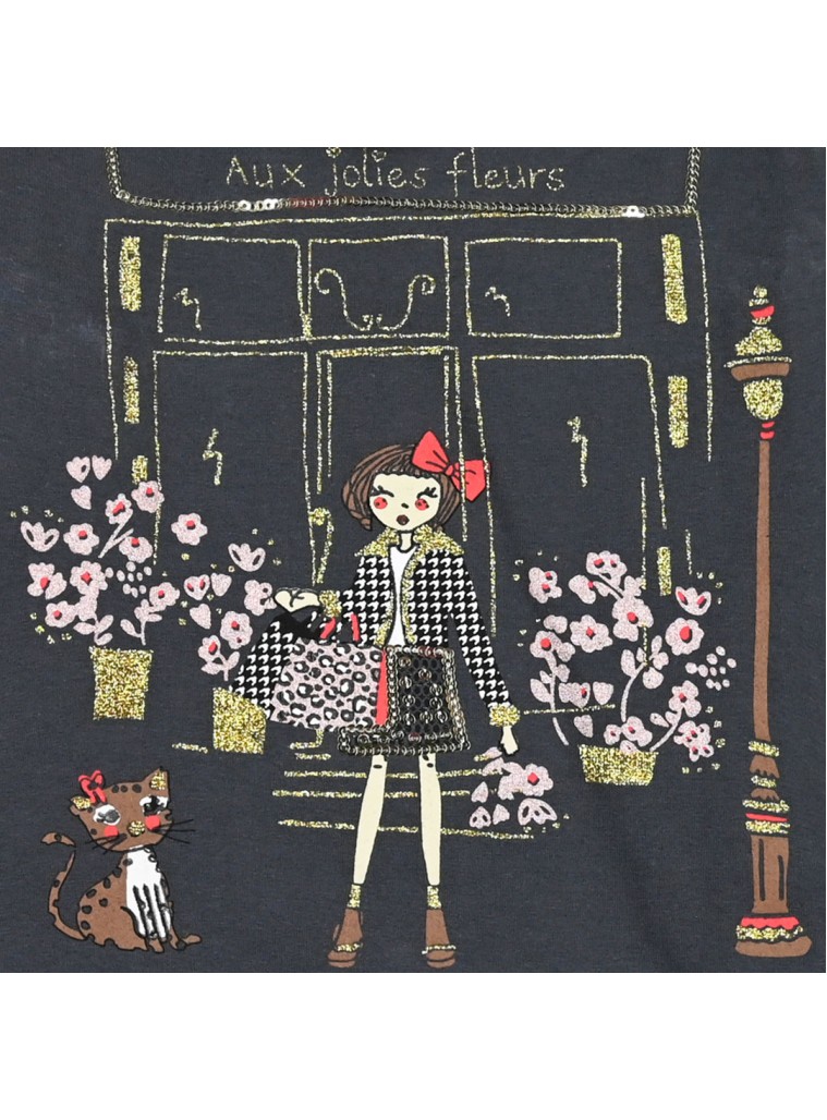 Cotton set with print for girls | FRAISE