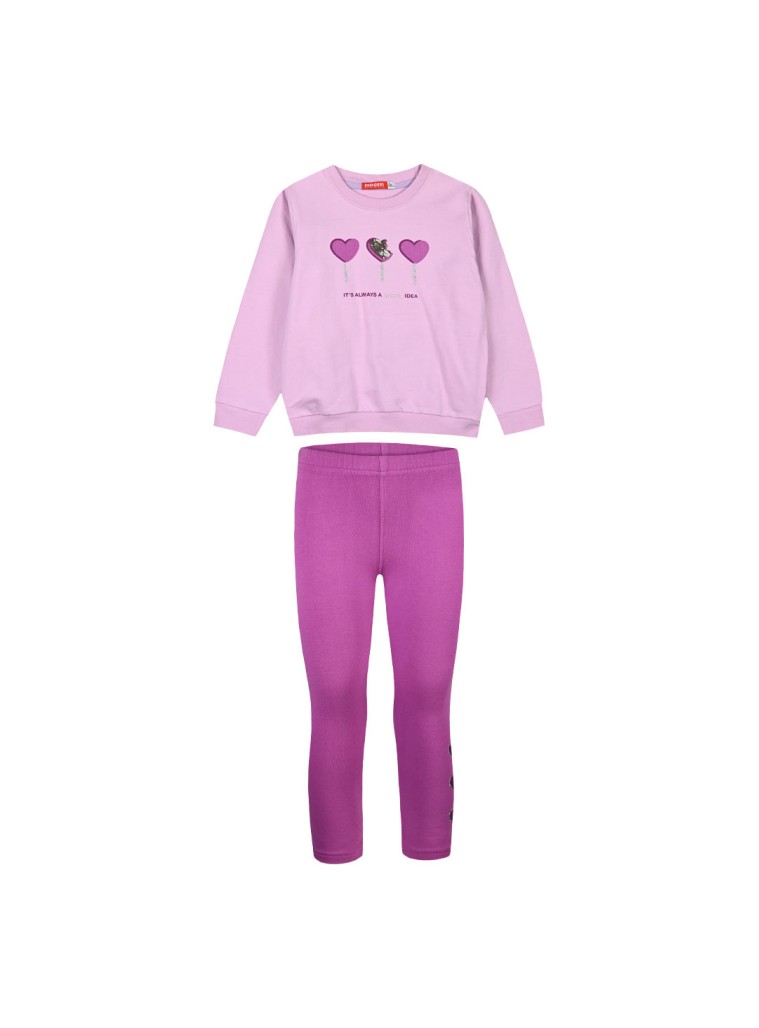 Energiers βαμβακερό φούτερ σετ με τύπωμα για κορίτσι | ΝΤΑΛΙΑ Energiers βαμβακερό φούτερ σετ με τύπωμα για κορίτσι | ΝΤΑΛΙΑ