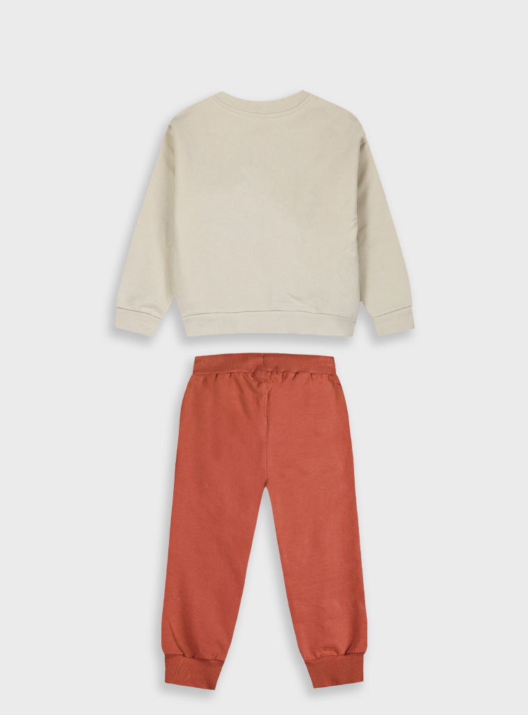 2-piece set for girls with  print | PEARL PINK