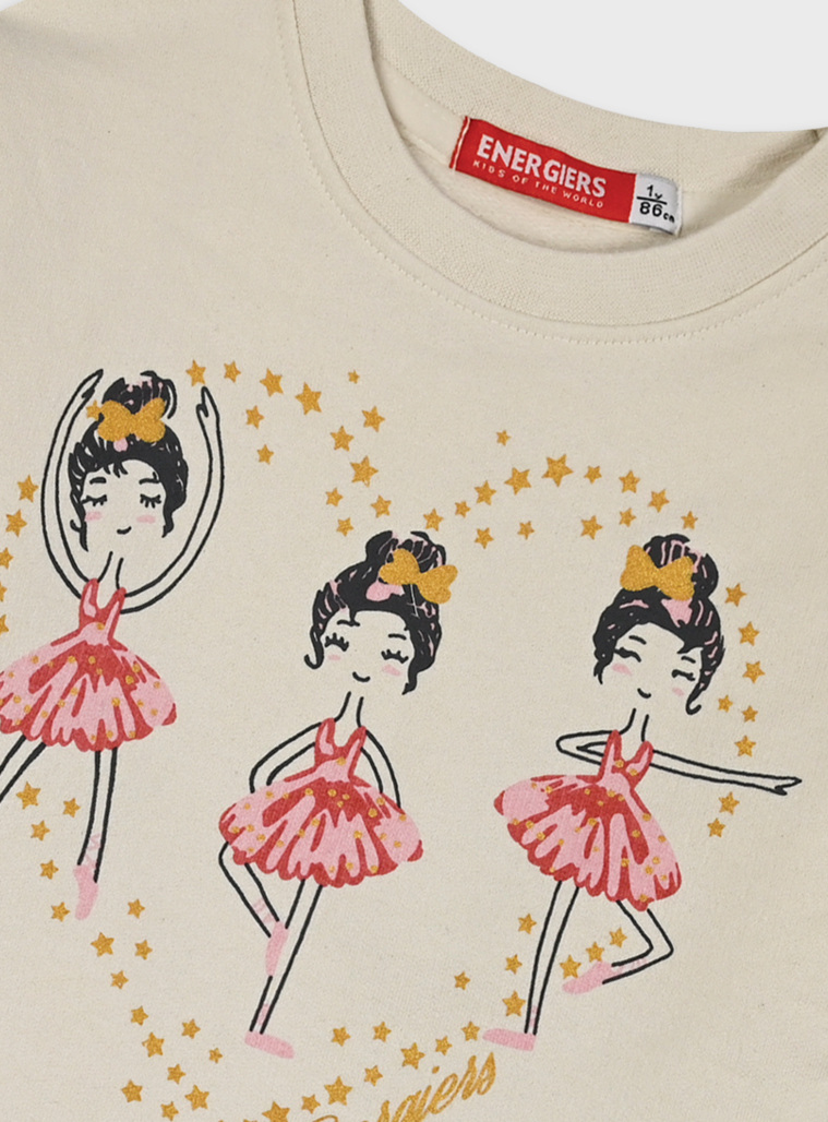 2-piece set for girls with  print | PEARL PINK