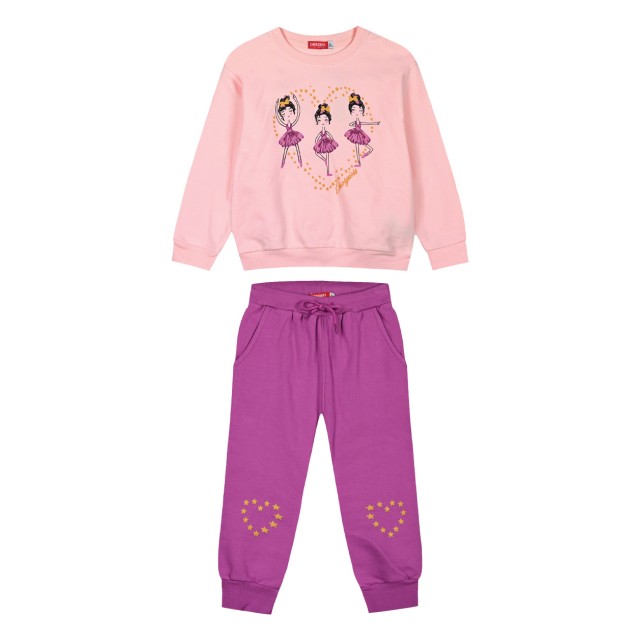 Βαμβακερό σετ με  τύπωμα  για κορίτσι | ΝΤΑΛΙΑ