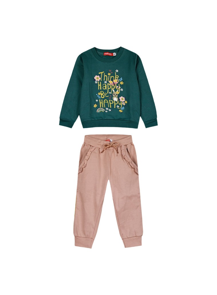 2-piece set for girls with print | DUSTY PINK