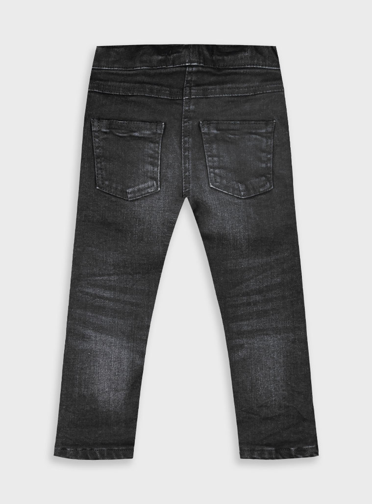 Elastic jeans for girls | BLACK DENIM Elastic jeans for girls | BLACK DENIM