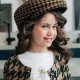 Houndstooth jacket with lurex for girls | BEIGE Houndstooth jacket with lurex for girls | BEIGE