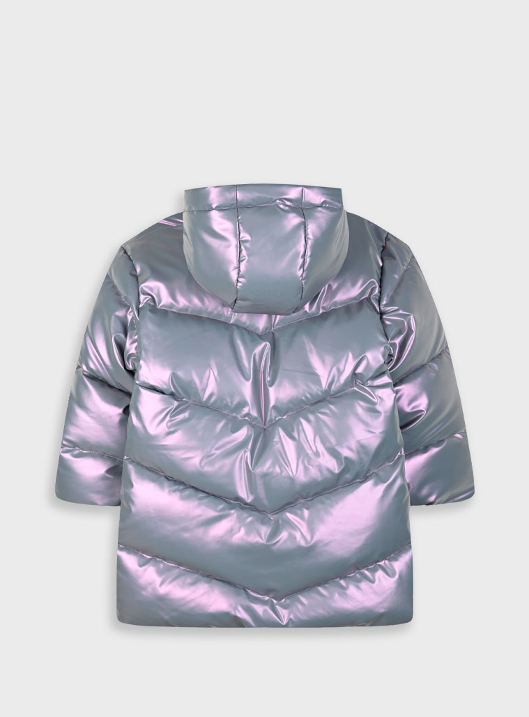 Metallic coat for girls | IRIDESCENT Metallic coat for girls | IRIDESCENT