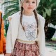 Printed tulle skirt for girls | ALL OVER PRINT