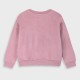 Fleece sweatshirt with print for girls | DUSTY LILAC