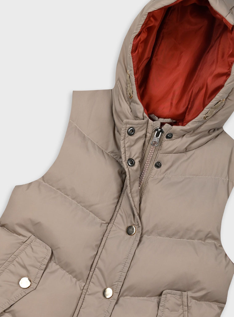 Sleeveless vest jacket for girls | CAFE CREME