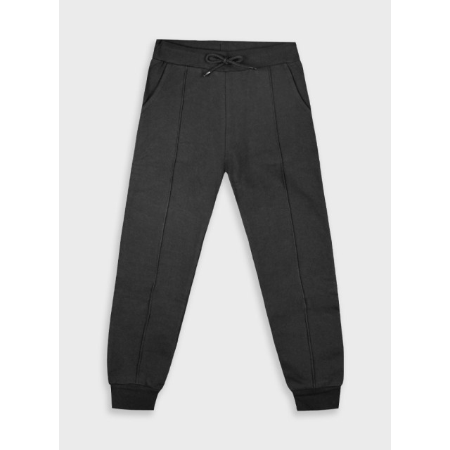 Fleece sweatpants for girls | BLACK