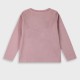 Jersey shirt with glitter print for girls | DUSTY LILAC
