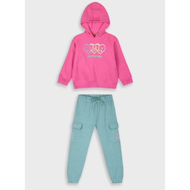 Σετ φούτερ φόρμας με τύπωμα για κορίτσι | ΜΕΝΤΑ