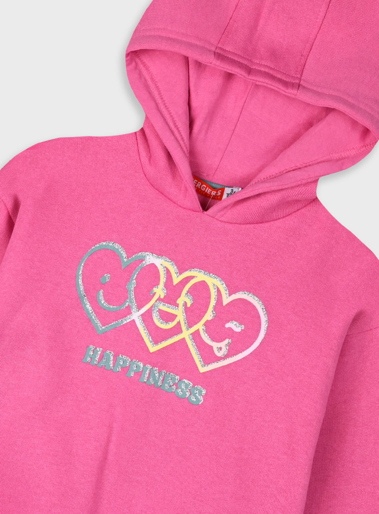 Σετ φούτερ φόρμας με τύπωμα για κορίτσι | ΜΕΝΤΑ